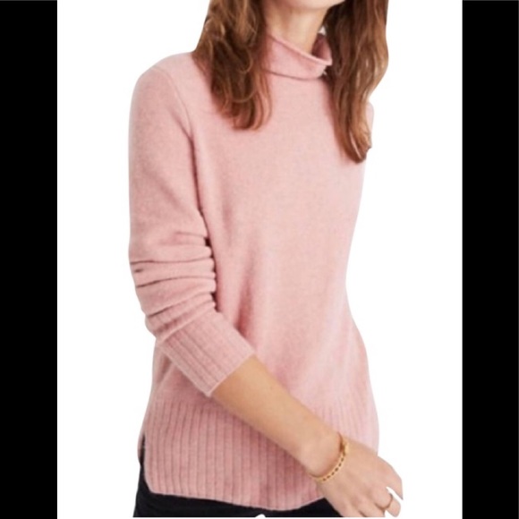 Madewell Sweaters - Madewell Super Soft Inland Pink Turtleneck Sweater